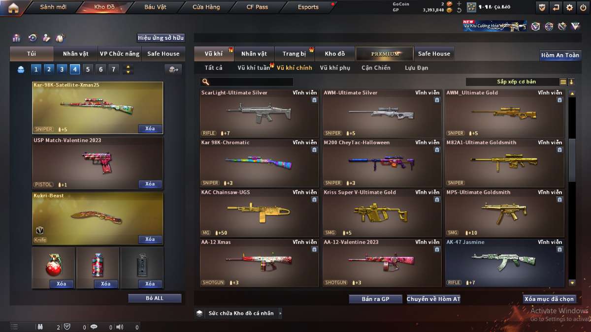 shop acc cf uy tin gia re
